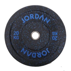 JORDAN® HG Black Rubber Bumper Weight Plates - Coloured Fleck