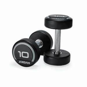 JORDAN® Urethane Dumbbells - Up to 75kg (Grey)