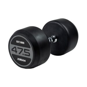 JORDAN® Rubber Dumbbells - Up to 70kg (Grey) [EX DEMO]