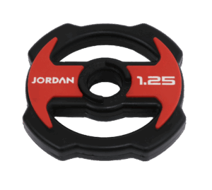 JORDAN® Ignite V2 Urethane Studio Barbell Plates (Red/Black)